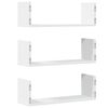 vidaXL Wall Shelf White Engineered Wood 22.8 x 7.1 x 7.1 in Wall Shelf
