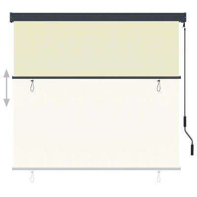 vidaXL Outdoor Roller Blind 66.9"x98.4" Cream