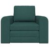 vidaXL Sofa Bed Dark Green 38.58 x 27.95 x 32.68 in Fabric