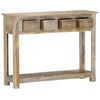 vidaXL Console Table 39.4"x11.8"x29.9" Solid Mango Wood