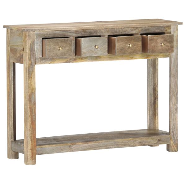 vidaXL Console Table 39.4"x11.8"x29.9" Solid Mango Wood