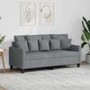 vidaXL 2-seater Sofa Light Grey Fabric (100% polyester), Metal, Textilene