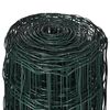 vidaXL Euro Fence Steel 82ftx3.3ft Green