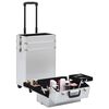 vidaXL Make-up Trolley Aluminum Silver