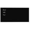 vidaXL Wall-mounted Magnetic Board Black 31.5"x15.7" Tempered Glass
