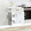 vidaXL Kitchen Base Cabinet Concrete Grey Engineered Wood Medium