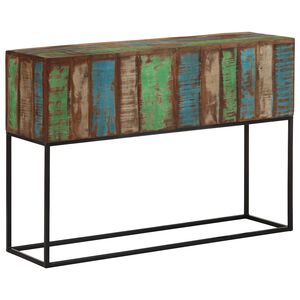 vidaXL Console Table Mixed color finish Reclaimed wood and iron