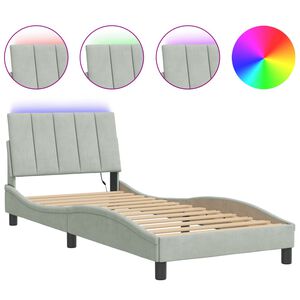 vidaXL Bed Frame Light Grey