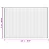 vidaXL Rug Natural Bamboo, Polypropylene 27.6 x 39.4 in Area Rug