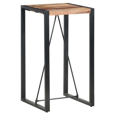 vidaXL Bar Table 23.6"x23.6"x43.3" Solid Sheesham Wood