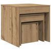 vidaXL Nesting Table Set of 3 Artisan Oak Engineered Wood