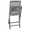 vidaXL Outdoor Chairs Set of 6 Grey