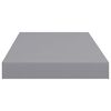 vidaXL Wall Shelf Set of 4 Gray Honeycomb MDF, Metal Medium