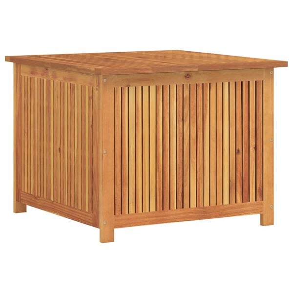 vidaXL Garden Storage Box Natural Wood Solid Acacia Wood 29.5x29.5x22.8 in