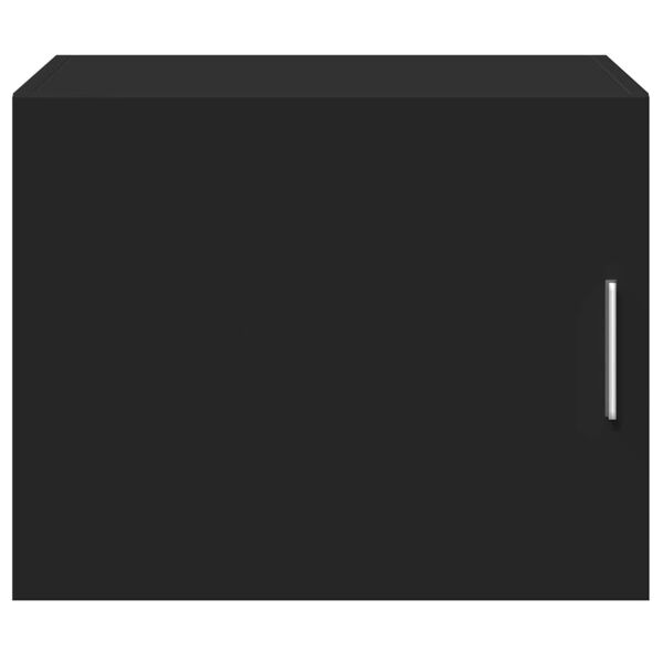 vidaXL Wall Cabinet Black Engineered wood Compact Wall Cabinet