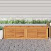 vidaXL Garden Storage Box Warm wood Solid Teak Wood Large