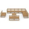 vidaXL Garden Lounge Set Honey Brown Solid Pine Large Modular