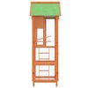 vidaXL Bird House Brown, Green Solid pine wood, plywood, wire mesh Large