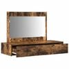 vidaXL Dressing Table Brown 39.37 x 15.75 x 27.56 in Engineered Wood