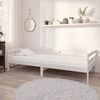 vidaXL Day Bed White Solid pine wood 35.4 x 78.7 in