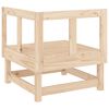 vidaXL Garden Corner Sofa Natural wood Solid pine wood Standard Modular