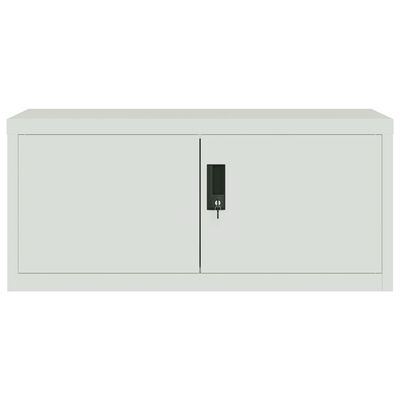 vidaXL File Cabinet Light Gray 35.4"x15.7"x86.6" Steel