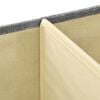 vidaXL Storage Box Set of 2 Grey Polyester Medium Foldable