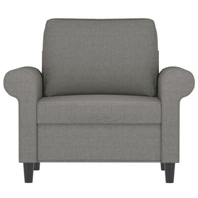 vidaXL Sofa Chair Dark Gray 23.6" Fabric