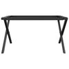 vidaXL Coffee Table Leg Black Powder-coated steel 27.6 x 23.6 x 16.9 in