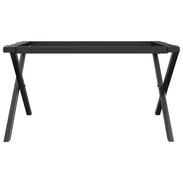 vidaXL Coffee Table Leg Black Powder-coated steel 27.6 x 23.6 x 16.9 in