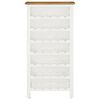 vidaXL Wine Cabinet 22"x12.6"x43.3" Solid Oak Wood
