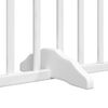 vidaXL Dog Gate Set of 4 White Poplar Wood 126.0 in Total Length