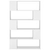 vidaXL Book Cabinet Room Divider White Engineered wood 39.4x9.4x61.0 in
