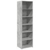 vidaXL Highboard Concrete grey Engineered wood Tall Highboard