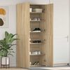 vidaXL Shoe Cabinet with Door Brown 80 x 35.5 x 180 cm Engineered wood