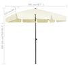 vidaXL Beach Parasol Sand Yellow 78.7"x49.2"