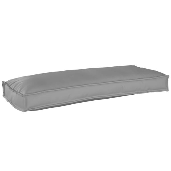 vidaXL Cushion Grey 39.37 x 15.75 x 3.15 in Oxford Fabric