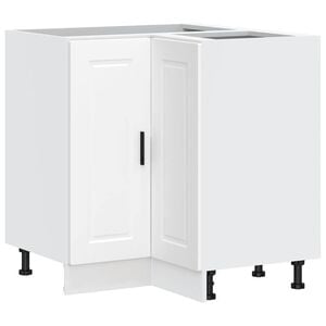 vidaXL Kitchen Corner Base Cabinet White Engineered Wood Standard