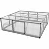vidaXL Chicken Coop Aluminum 71.7"x71.7"x24"