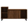vidaXL TV Cabinet Brown Oak Engineered wood, metal 39.4 x 13.8 x 21.7 in