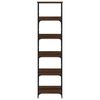 vidaXL Bookshelf Brown Oak Engineered wood, steel 19.7 x 13.0 x 74.2 in