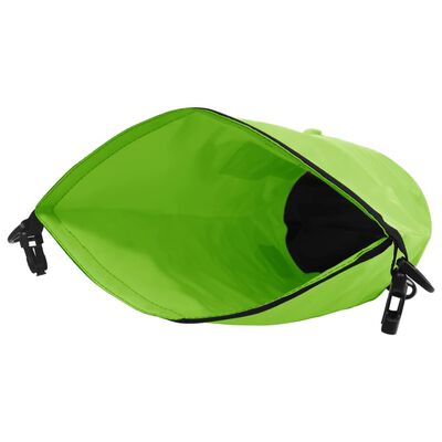 vidaXL Dry Bag with Zipper Green 4 gal PVC