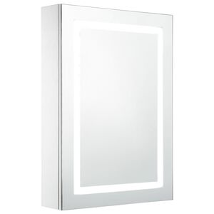 vidaXL Bathroom Cabinet White and Silver