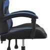 vidaXL Gaming Chair Black and Blue Faux Leather