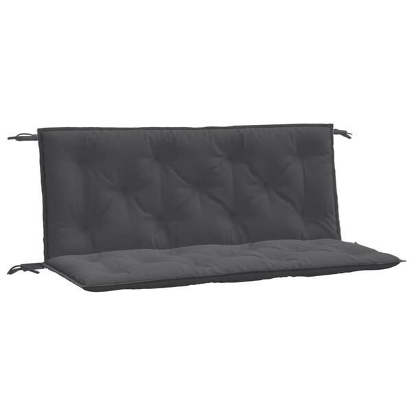 vidaXL Garden Bench Cushion Melange Anthracite 100% polyester