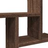 vidaXL Wall Shelf Brown oak Engineered wood Medium Wall Shelf Square