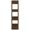 vidaXL Book Cabinet Brown oak Engineered wood Medium Book Cabinet