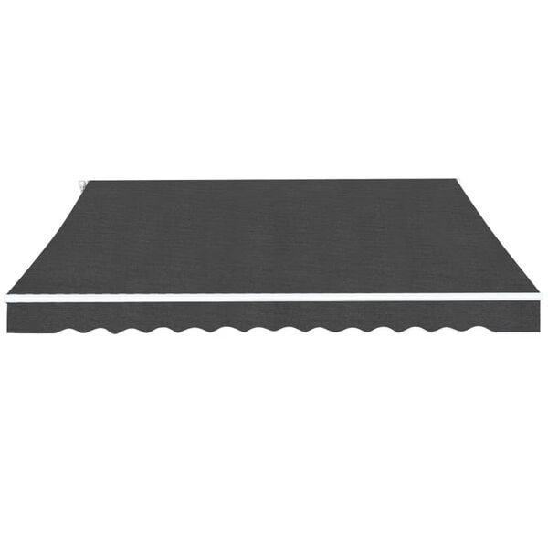 vidaXL Awning Anthracite Aluminum frame, polyester fabric with PU coating