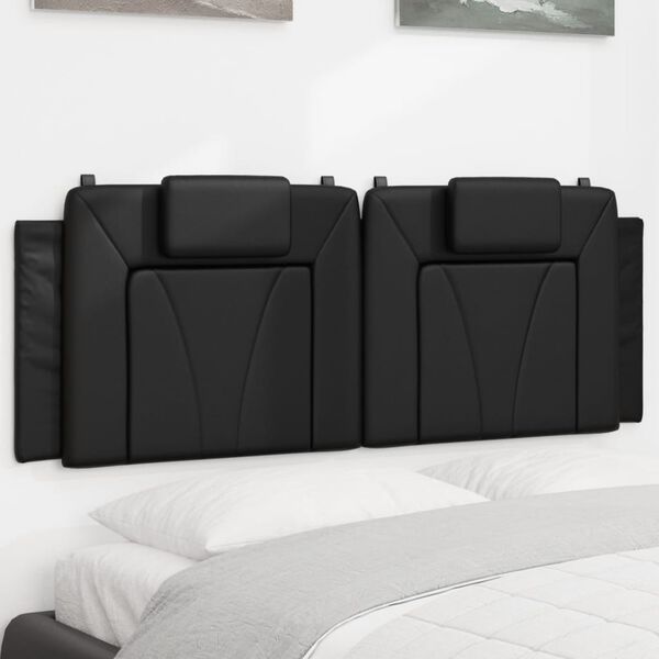 vidaXL Headboard Cushion Black