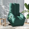 vidaXL Electric Stand Up Massage Recliner Chair Dark Green
